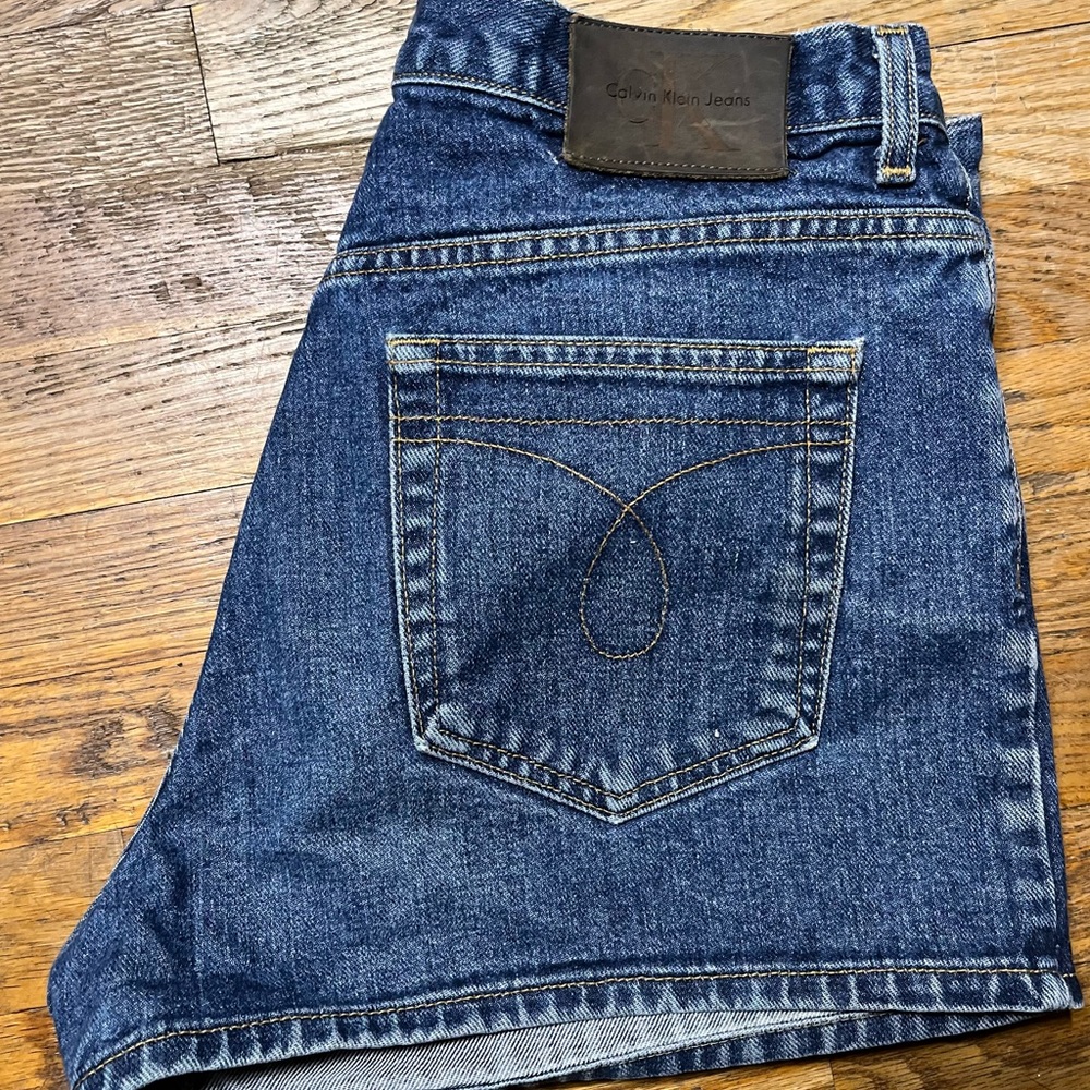Vintage Calvin Klein Dark Blue Denim Shorts